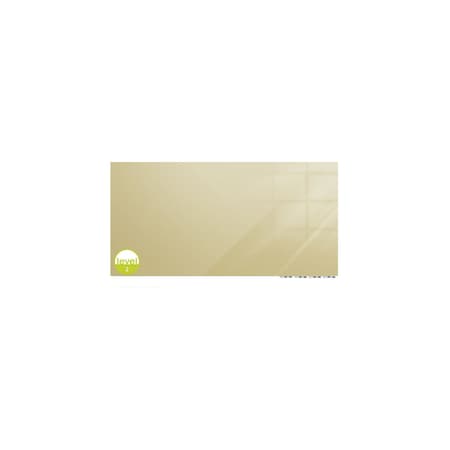 Ghent MagneticGlassboard, 3ft.Hx4ft.W, 1/4", Beig, Glass, 48", Beige ARIASM34BG